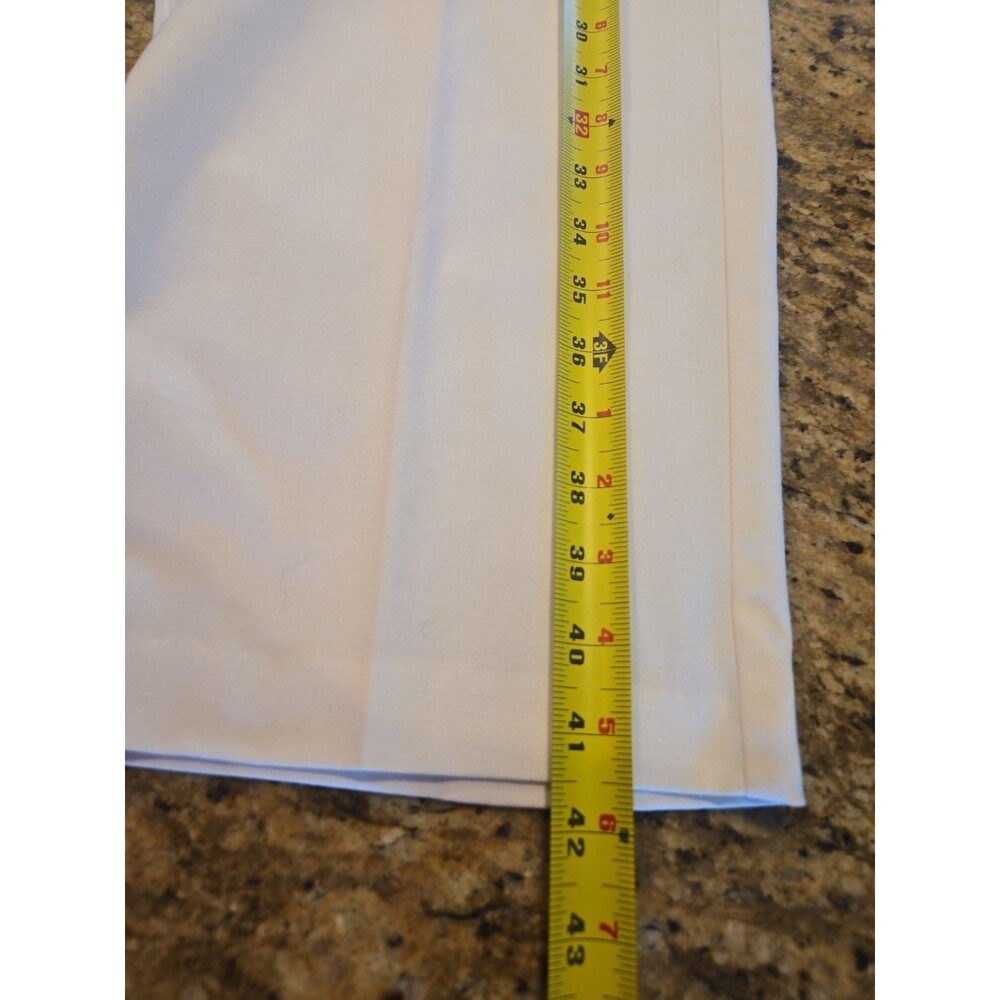 VTG Koret Francisca Women Pants Size 16 White Stretch High Rise ElasticWaist - Picture 6 of 8
